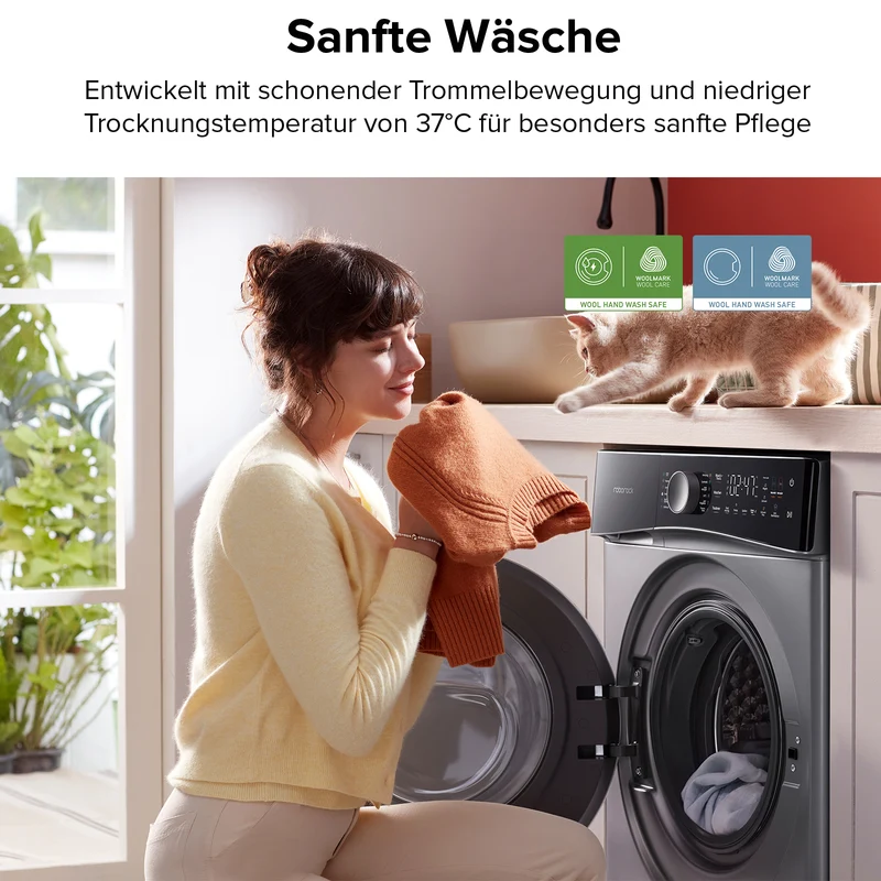 Roborock Zeo Lite Waschtrockner mit der Zeo-Cycle® Trocknungstechnologie