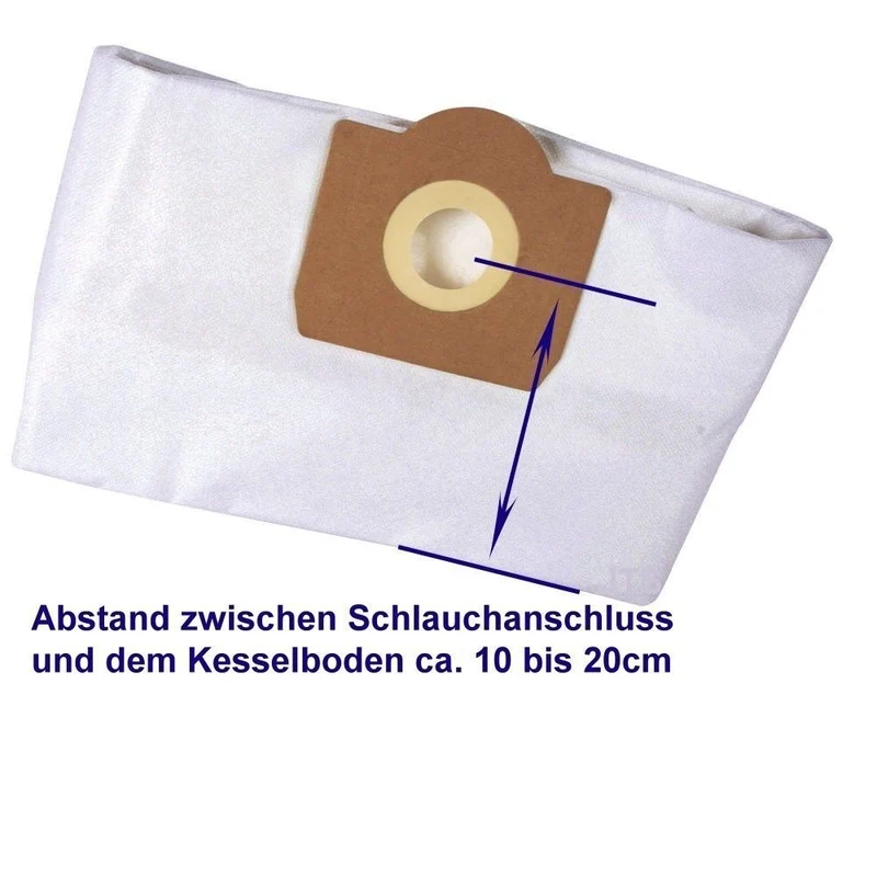 Staubsaugerbeutel 19 Liter kompatibel mit Kärcher, Rowenta usw. Inhalt 19 Liter