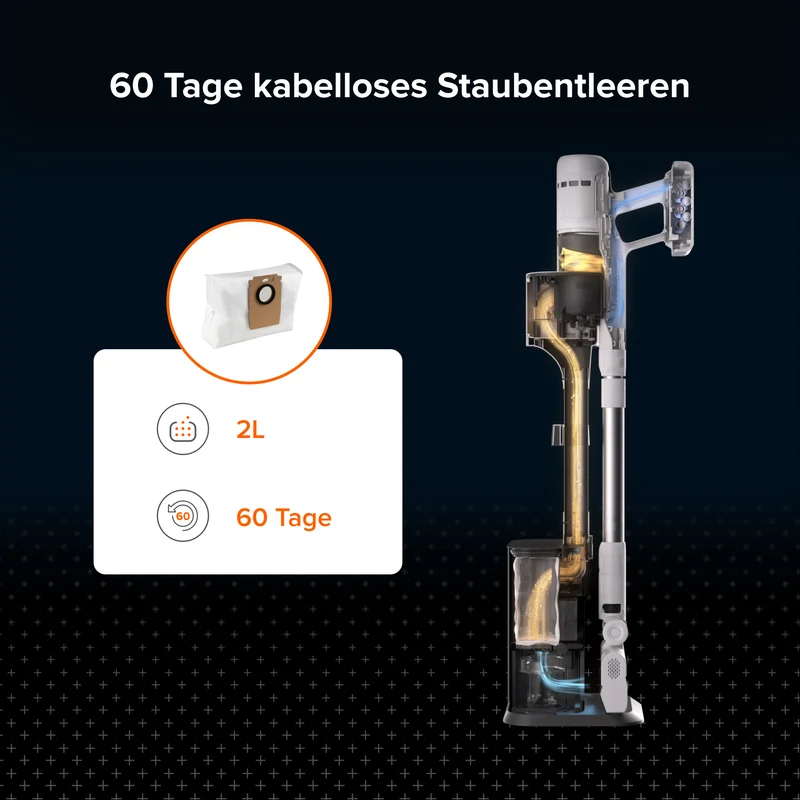 Roborock Staubbeutel (12 Stück) für H60 Hub, 2 L