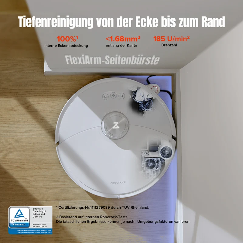 Roborock S8 MaxV Ultra Saugroboter mit Reactive AI 2.0 Hinderniserkennung