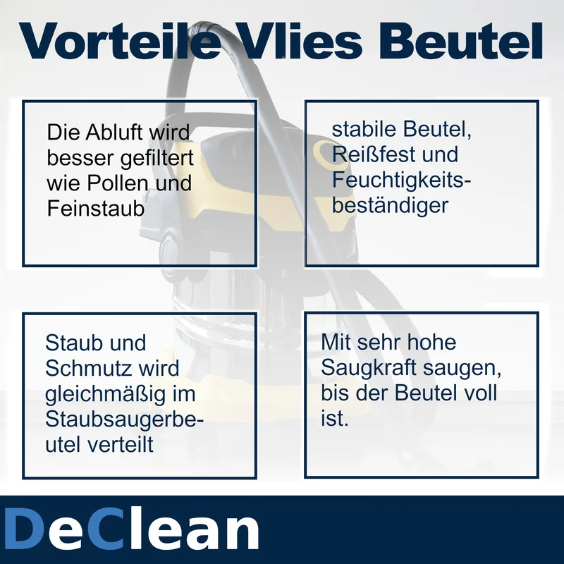 5 Staubsaugerbeutel 30 Liter Universal