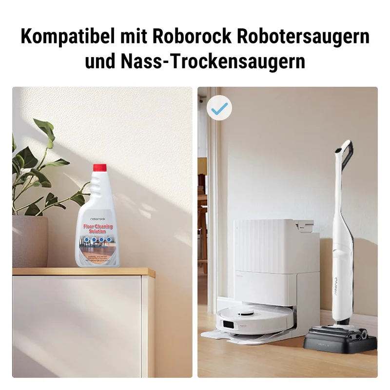 Roborock-Bodenreinigungslösung für Roboterstaubsauger und Nass-Trocken-Staubsauger, 480ml