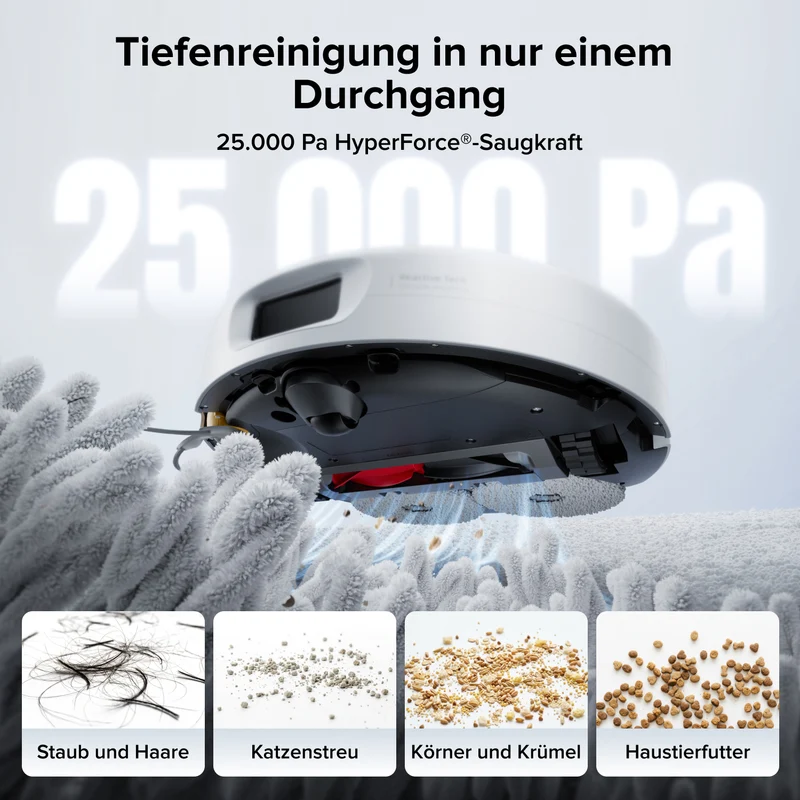 Roborock Qrevo 2 Pro Saugroboter mit automatischem Entfernen des Mopps