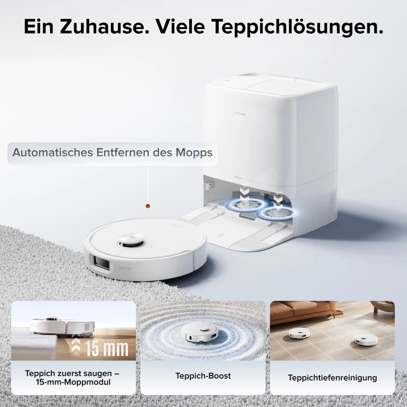Roborock Qrevo 2 Pro Saugroboter mit automatischem Entfernen des Mopps
