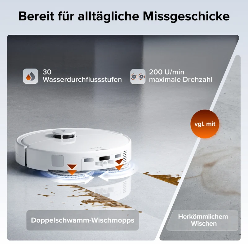 Roborock Qrevo 2 Pro Saugroboter mit automatischem Entfernen des Mopps