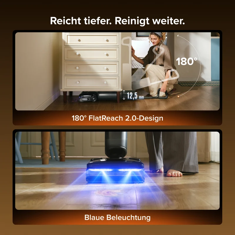 Roborock F25 Steam Nass Set - und Trockenstaubsauger mit Dampf- und Selbstreinigung mit hoher Temperatur