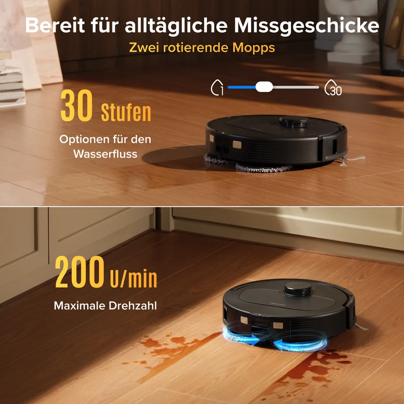 Roborock Qrevo S Pro Saug- und Wischroboter – Saugkraft von 18.500 Pa und Multifunktions-Dockingstation