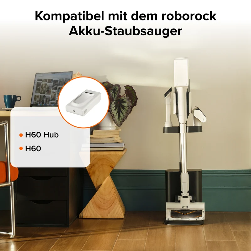 Roborock 6-Zellen 2500mAh Lithium-Ionen-Akku für H60 Hub/H60 – Hohe Kapazität für Längere Laufzeit, Kompatibel mit kabellosen Handstaubsaugern