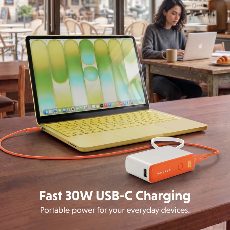 HyperJuice Flex 10K 30W Powerbank – Orange