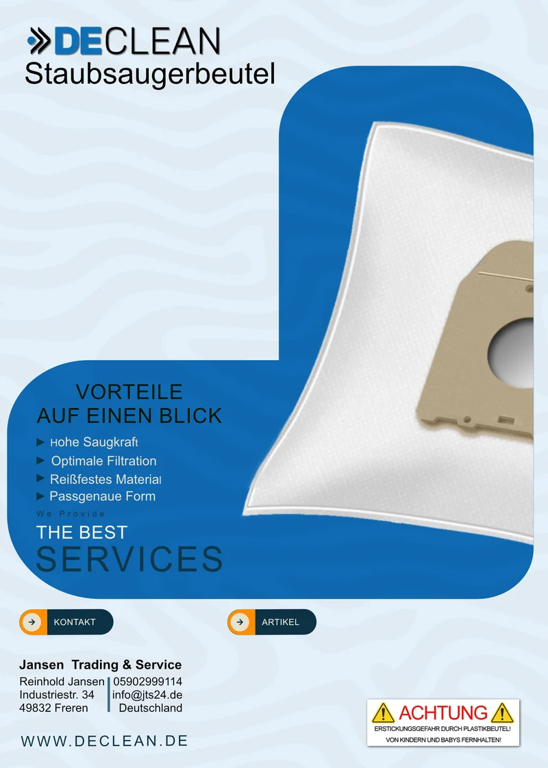 10 Staubsaugerbeutel kompatibel mit Siemens VSZ 32410 VSZ32410