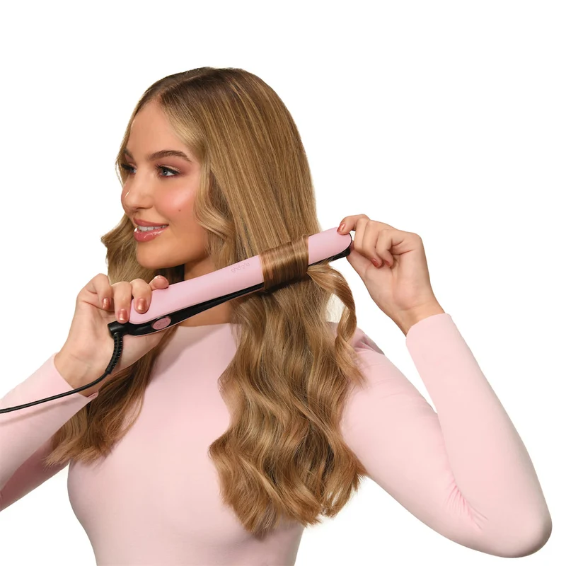 Gold Hair Straightener in Dusted Pink