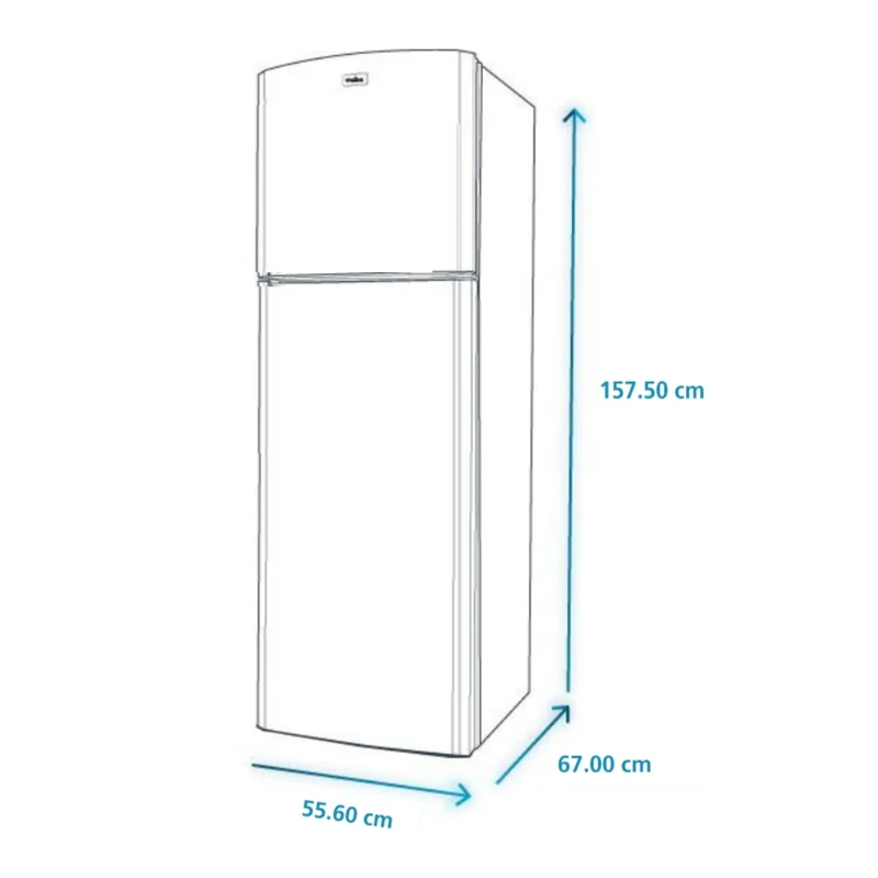Mabe Refrigeradora Automática 8 Pies Cúbicos (RMA1230PVCAE)