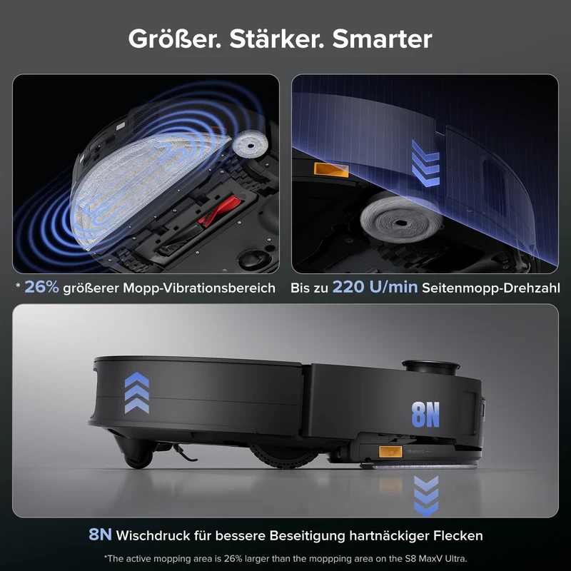 Roborock Saros 10 Saugroboter mit Dual Anti-Tangle System
