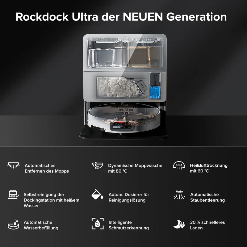Roborock Saros 10 Saugroboter mit Dual Anti-Tangle System