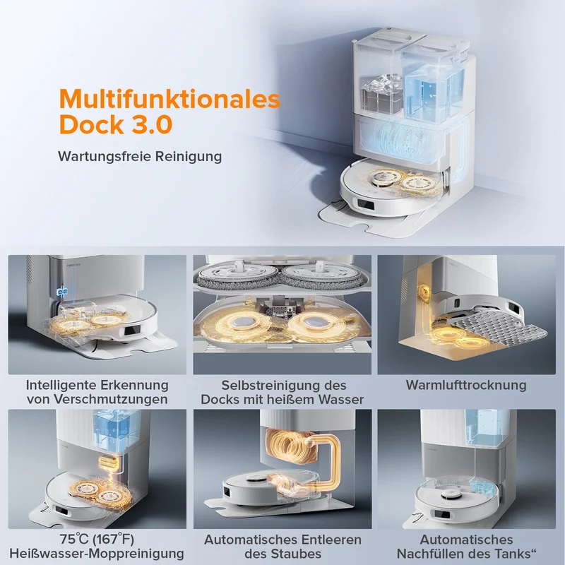 Roborock Qrevo Edge S5A Saugroboter mit Multifunktions-Dockingstation 3.0