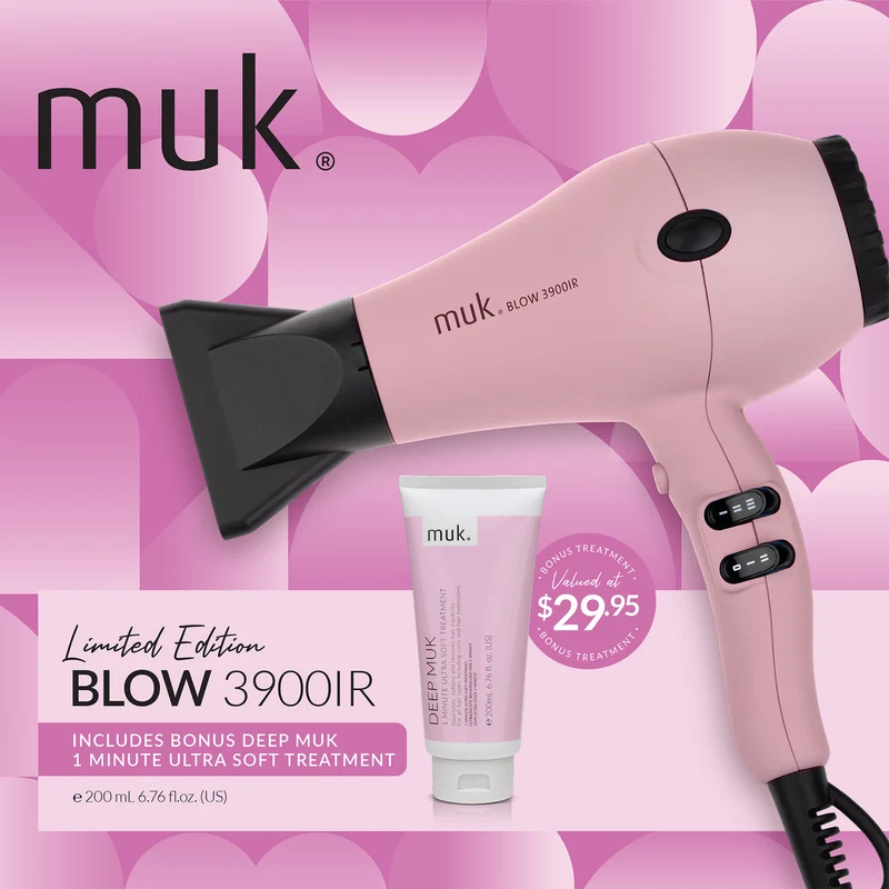 Limited Edition Pink Blow 3900-IR & Deep muk 1 Minute Treatment 200ml Duo