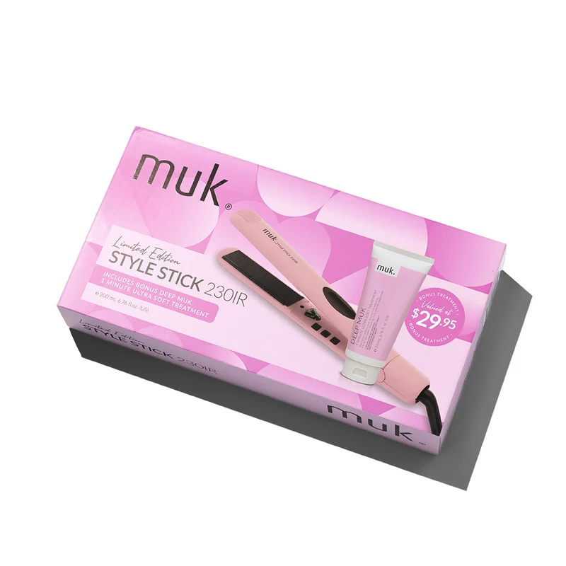 Limited Edition Pink Style Stick 230-IR & Deep muk 1 Minute Treatment 200ml Duo