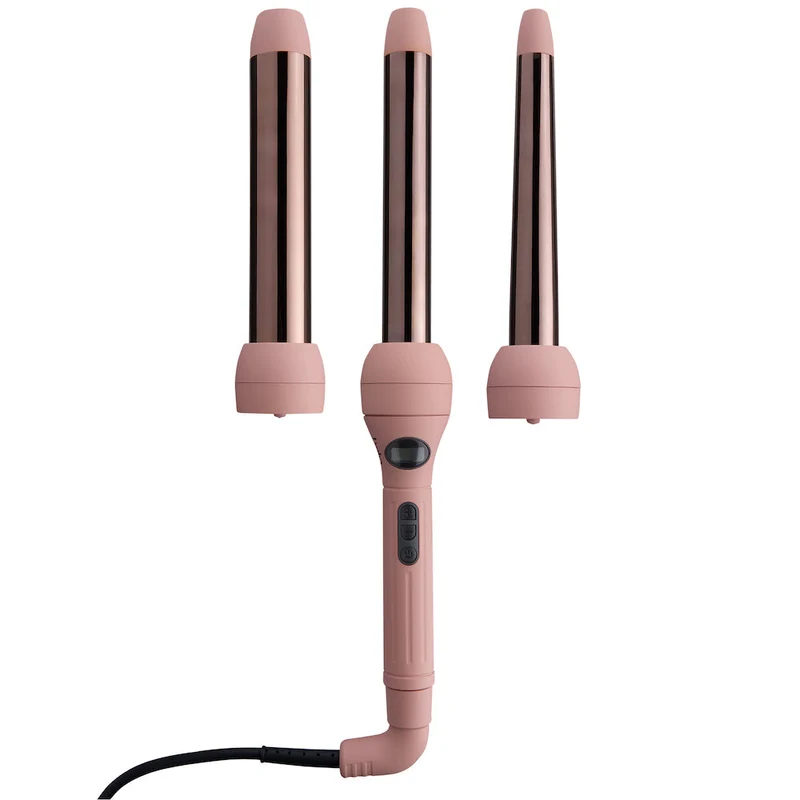 X3 Titanium 3 Piece Hair Curler - Clay