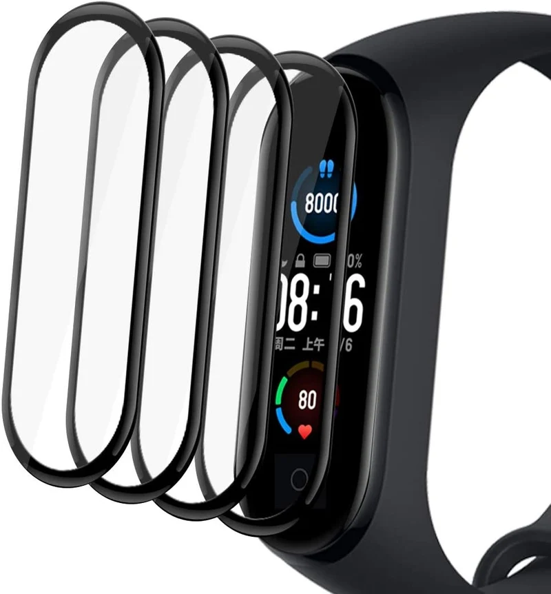 Xiaomi Mi Band 5 Curved Edge Screen Protector (set van 2 stuks)