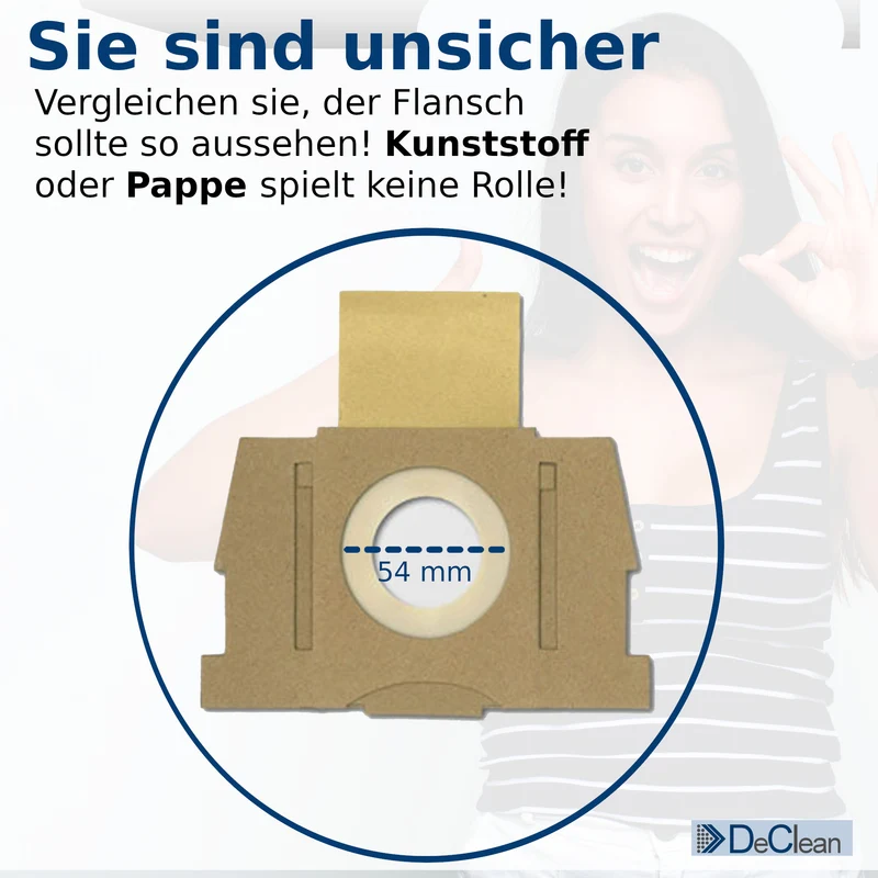 20 Staubsaugerbeutel kompatibel mit Swirl, Rowenta Serie Silence Force