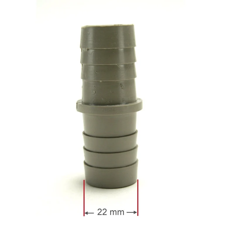 Schlauchverbinder für Ablaufschlauch 22 mm 27mm passend für Ablaufschlauch 2 x 22 mm inkl. 2