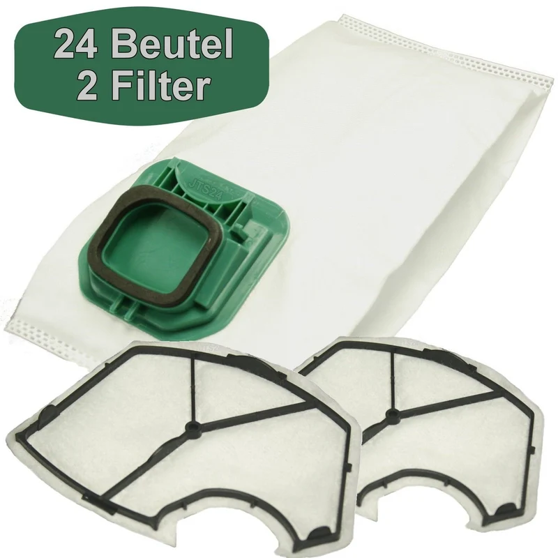 24 Staubsaugerbeutel kompatibel mit Vorwerk Kobold VK 140, VK 150