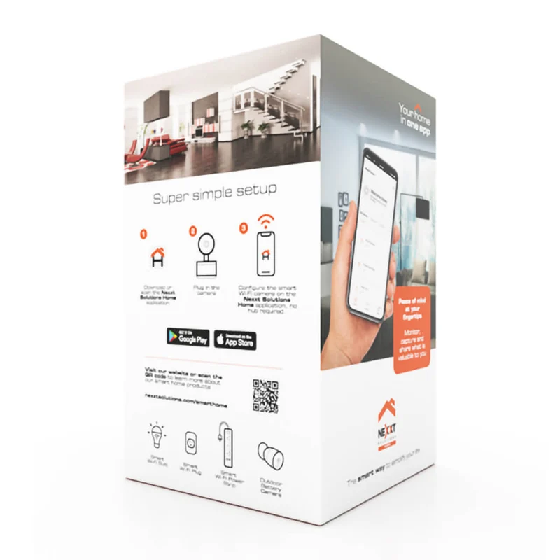 Nexxt Solutions Cámara Inteligente Wi-Fi Motorizada para Interiores, NHC-P710