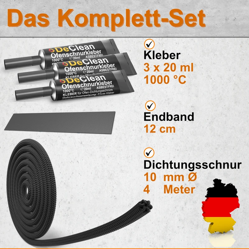 Kaminofen Dichtschnur 10mm 10mm