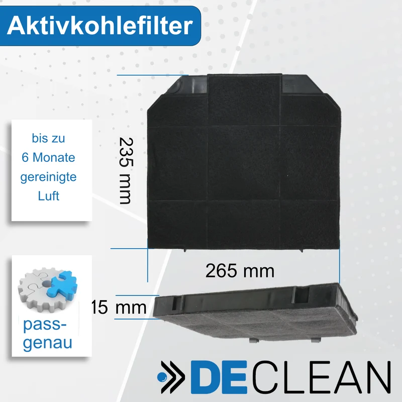 2 Aktivkohlefilter kompatibel mit Bosch, Siemens, AEG 00668491 EFF72 Faber