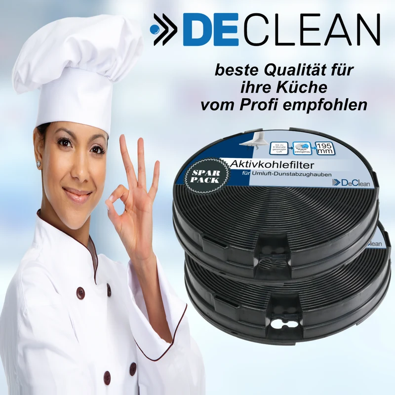 4x Kohlefilter kompatibel mit AEG, Ikea, Elica 902979358-6 E3CFT29