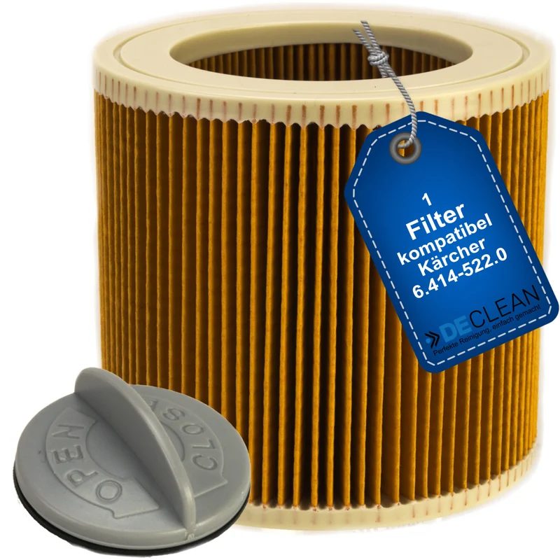 DeClean Filter kompatibel mit Kärcher WD2, WD3, SE4001, SE4002, KWD1-3, MV2, MV3