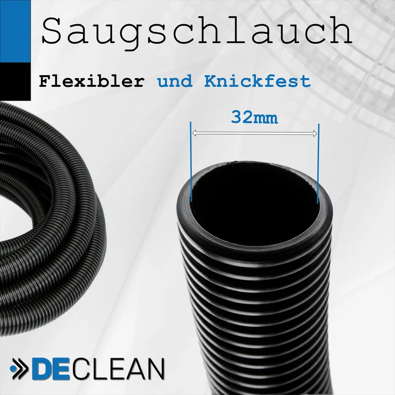 5 Meter Staubsaugerschlauch kompatibel mit Kärcher NT 555,NT 601,NT 602,NT 611,NT 700,NT 701