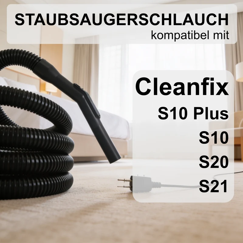 3 Meter Schlauch kompatibel mit Cleanfix S10,S10 plus, S20, S21, SW15, SW20, SW25KW