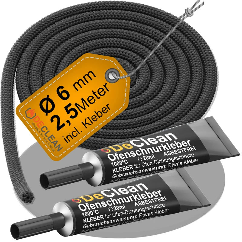 2 Türdichtung 2,5 m 6 mm