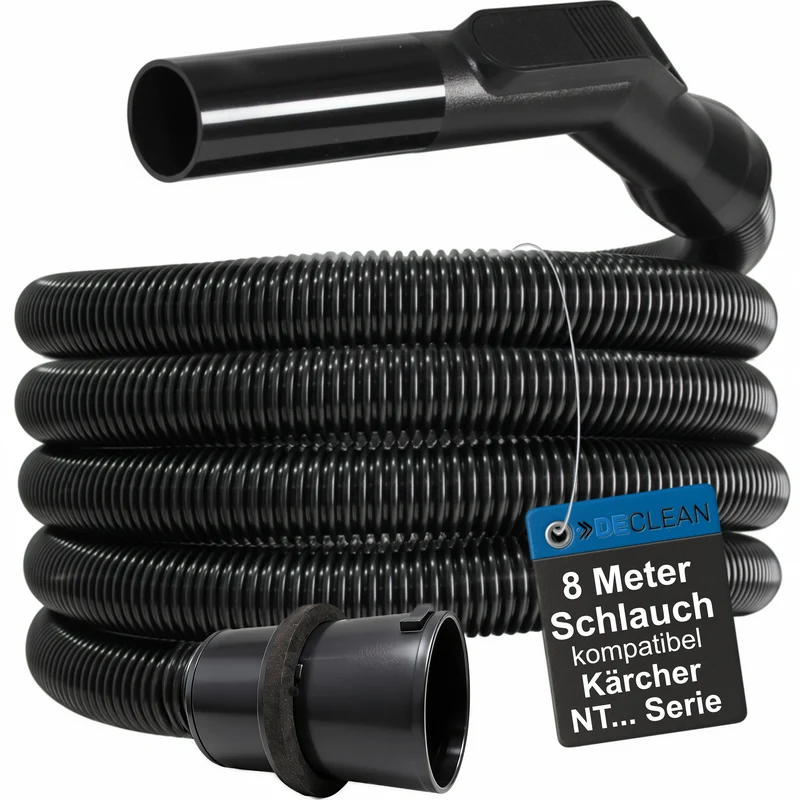 8 Meter Staubsaugerschlauch kompatibel mit Kärcher Serie NT362NT 301, 360, 361, 362