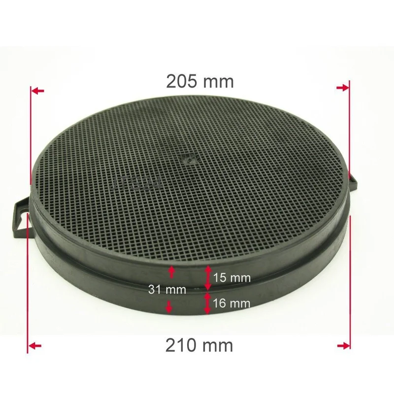 Aktivkohlefilter 210 mm passend für Pitsos Profilo