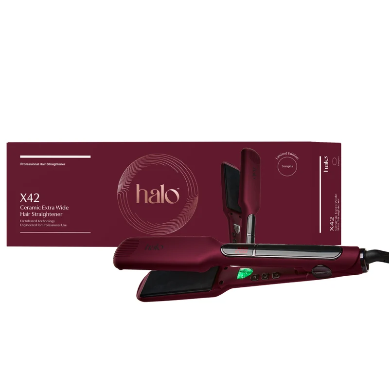 X42 Ceramic Extra Wide Hair Straightener - Sangria