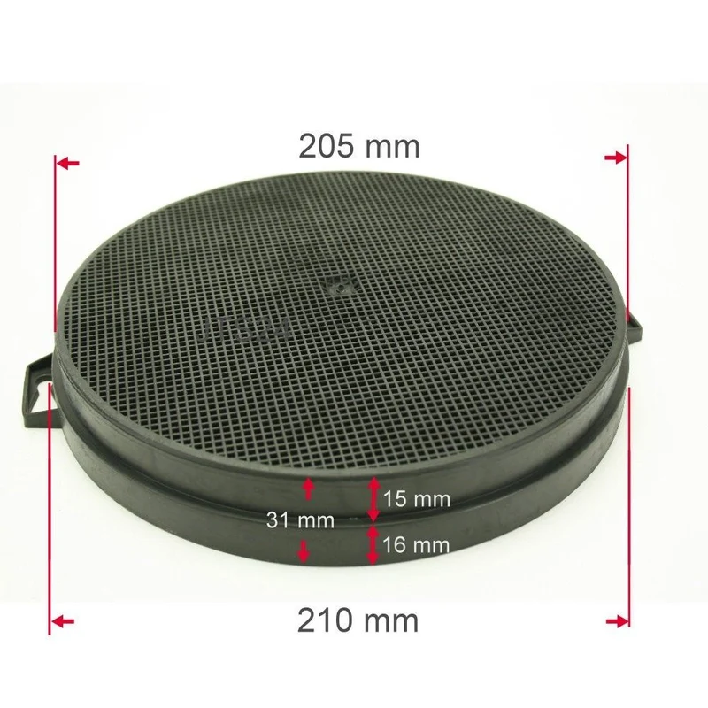 Aktivkohlefilter 210 mm Universal