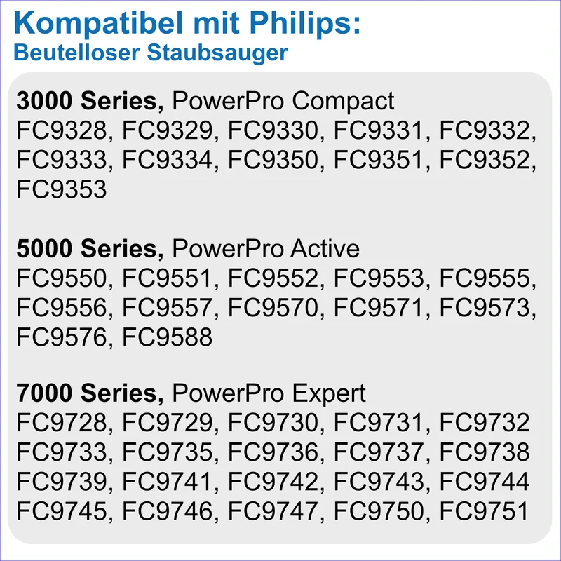 Teleskoprohr kompatibel mit Philips Performer Compact FC8370 FC8375