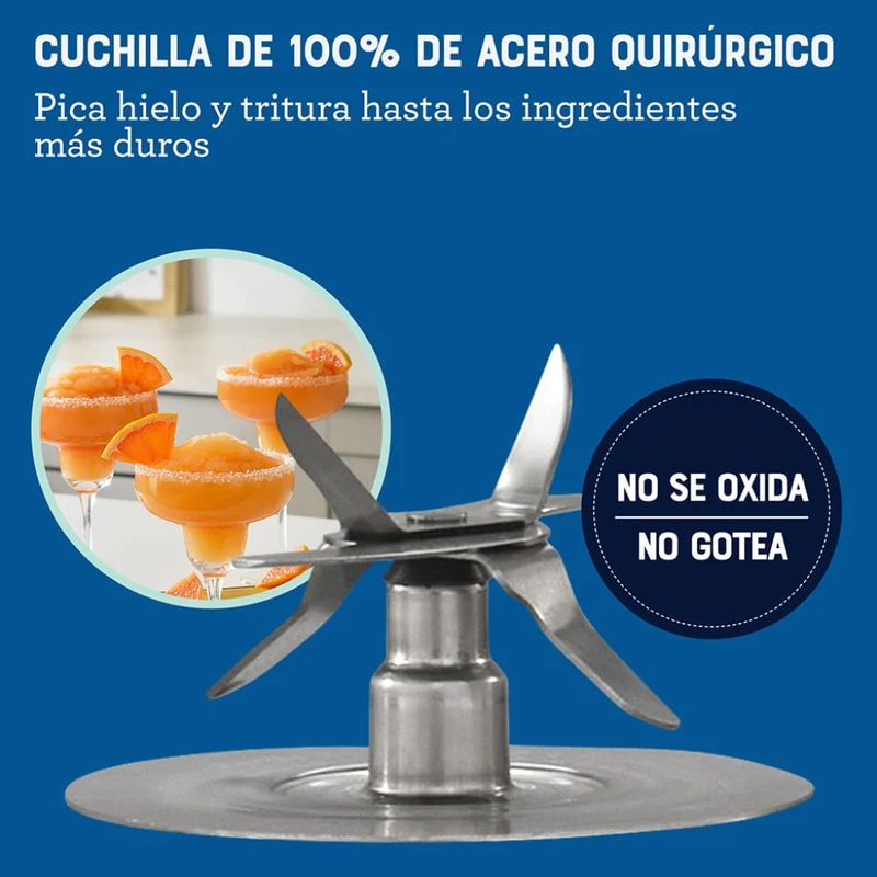 Oster Licuadora Táctil Frasco de Vidrio (BLSTPYG1312XBG)