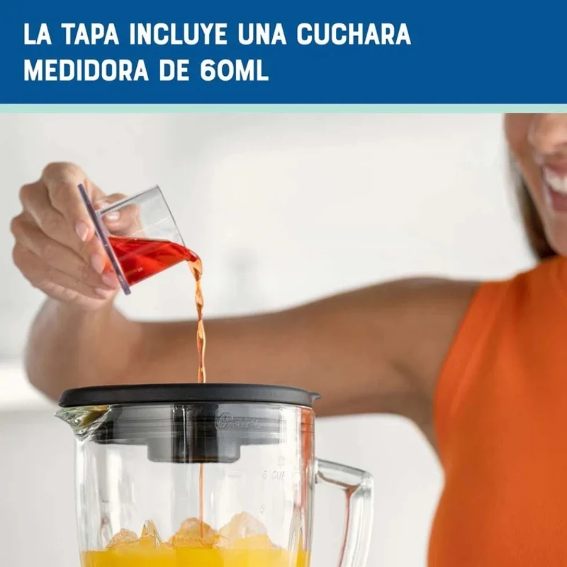 Oster Licuadora Táctil Frasco de Vidrio (BLSTPYG1312XBG)