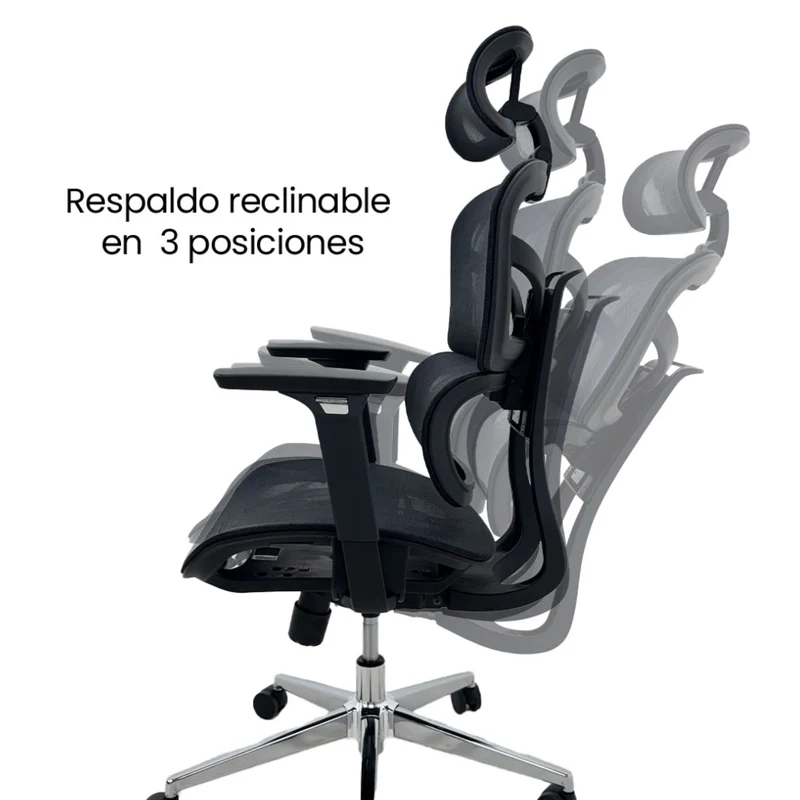 Tokoa Silla Ejecutiva Ergonómica con Cabecera/Reposabrazos (OS-2197)