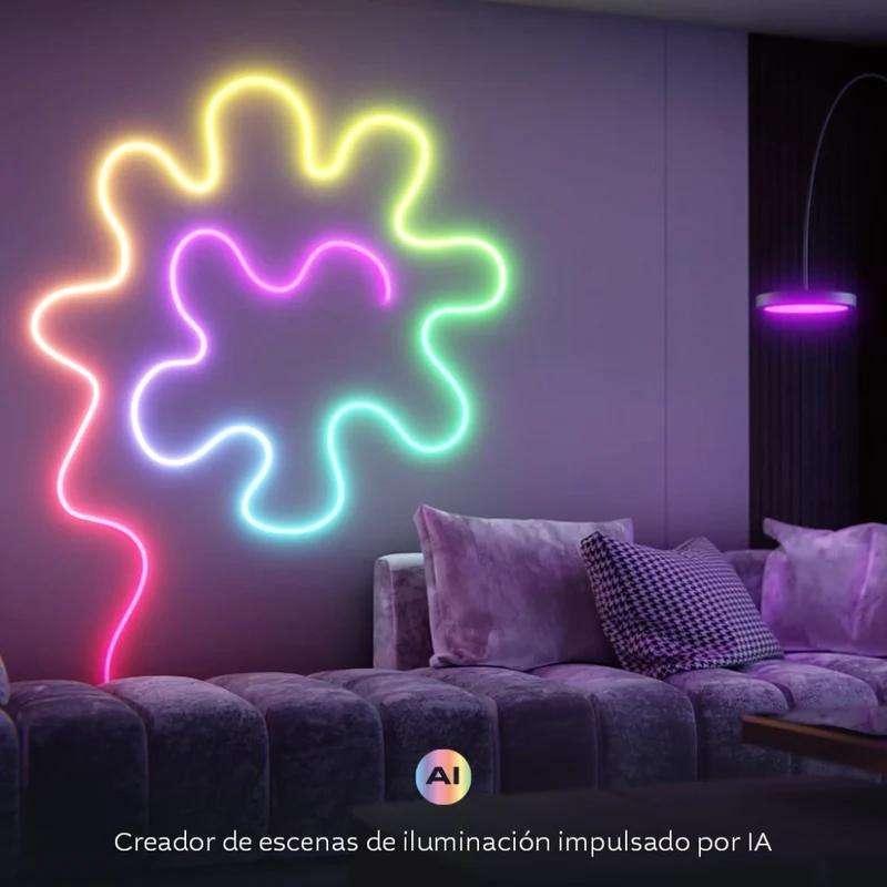 Nexxt Solutions Tira de Luces LED Inteligente Neón Wifi 5 Metros, NHB-S618