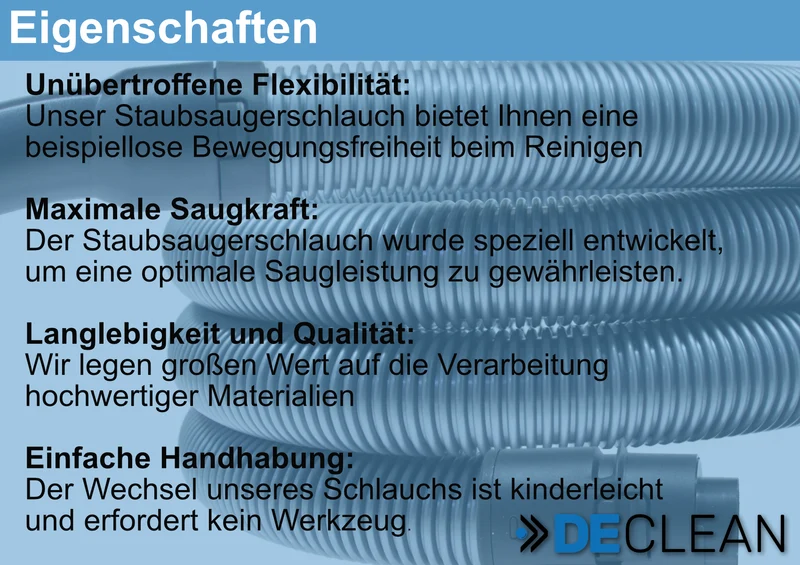 Staubsaugerschlauch kompatibel mit Miele Staubsauger S8,S8000,C3 Complete Compact