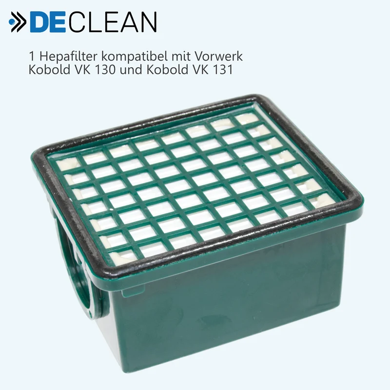 Set Geruchs Feinfilter kompatibel mit Vorwerk Kobold VK 130 131 EB 350 351