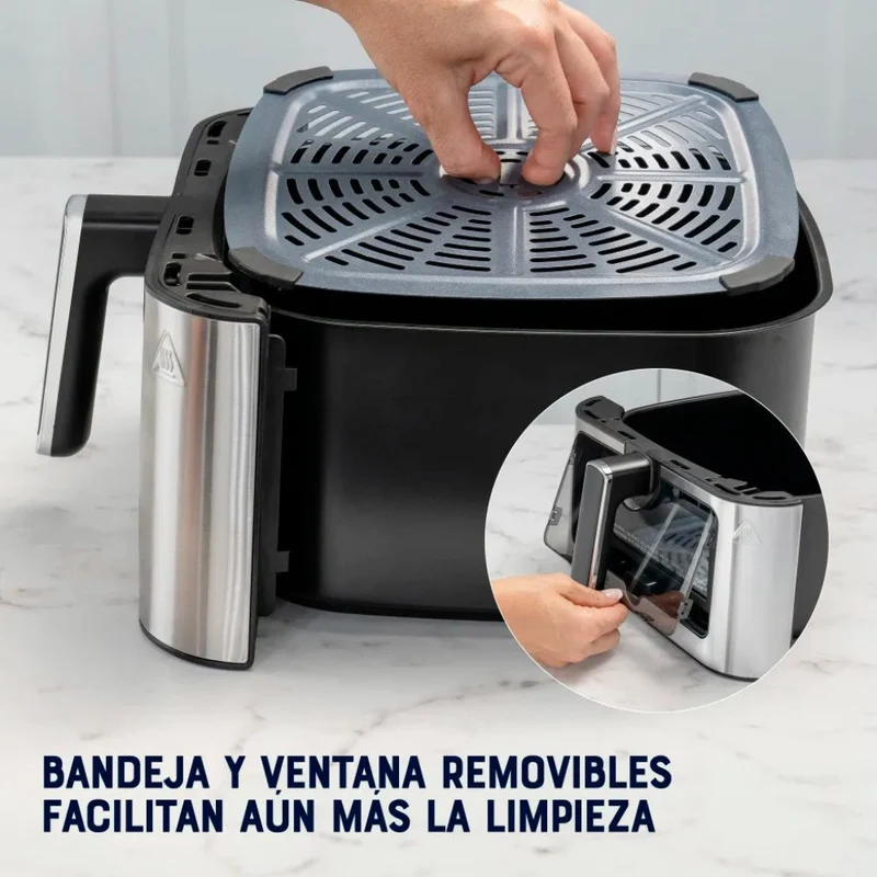 Oster Freidora de Aire Digital Diamondforce 7.5 Litros, CKSTAF75WDSSDF