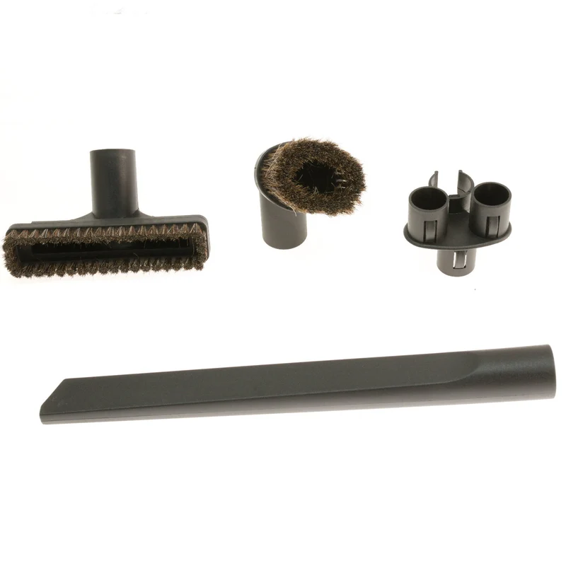 Staubsauger Düse 4er Set. Möbelpinsel Fugendüse Saugbürste Halter f. Rohr Ø32 mm