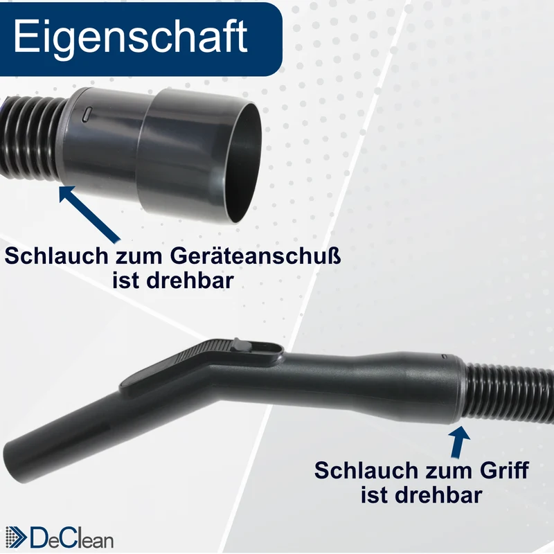 8 Meter Staubsaugerschlauch kompatibel mit Nilfisk Nass- Trockensauger, Industriesauger