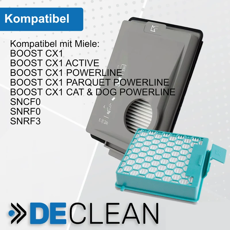 HEPA-Filter kompatibel mit Miele Staubsauger Boost CX1 Serie