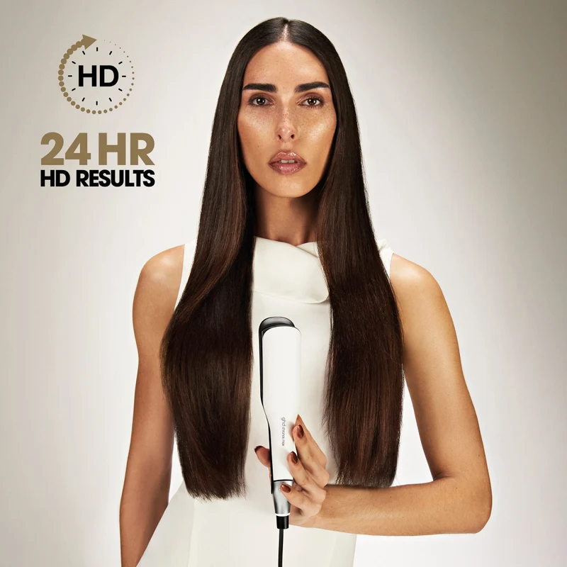 Chronos Max Wide Plate Hair Straightener - White